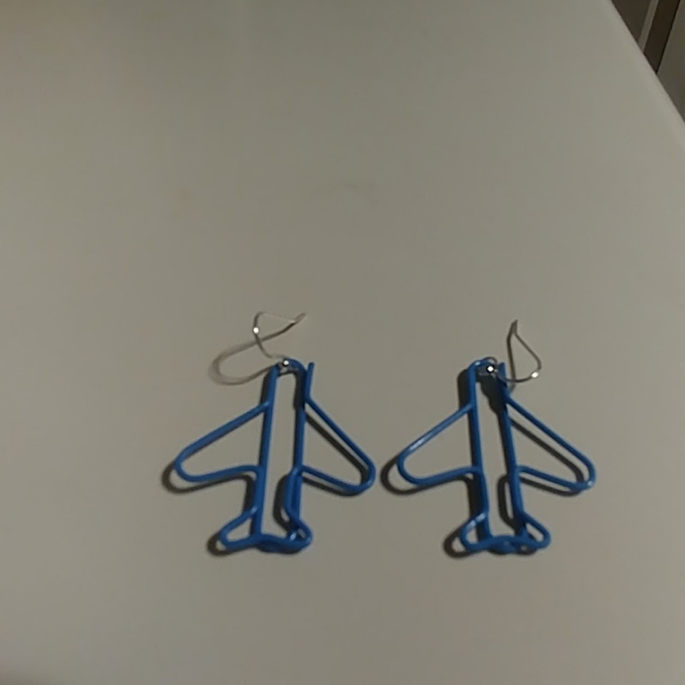 💎Home-made paperclip airplane earrings💎3 for $15